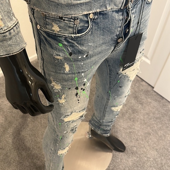 GFTD LA Paint Splatter Jeans - Picture 6 of 8